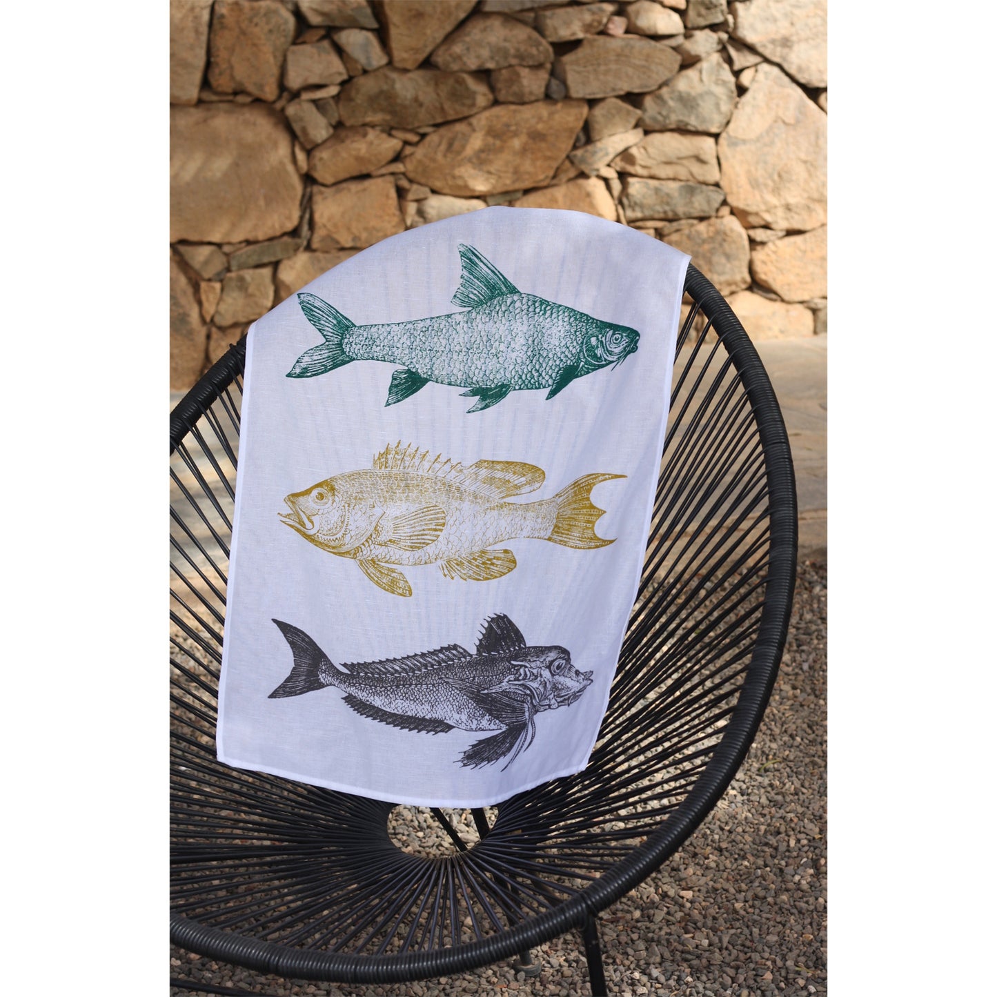 Geschirrtuch "Fischtrio"